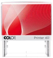 COLOP Textstempel, individualisierbar Printer 40 selbstfärbend schwarz mit Logo, 1 St.