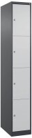 CP Schließfachschrank Classic Plus anthrazitgrau, lichtgrau 080000-104 S10011, 4 Schließfächer 30,0 x 50,0 x 185,0 cm
