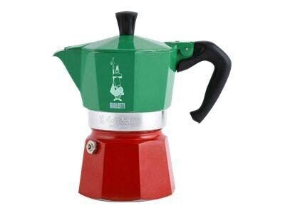 BIALETTI Moka Express 6 Color Italia Espressokocher grün, 6 Tassen