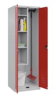 CP Putzmittelschrank Classic Plus 080100-00 S10002 verkehrsrot, lichtgrau 4 Fachböden 60,0 x 50,0 x 185,0 cm, aufgebaut, 1 St.