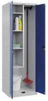 CP Putzmittelschrank Classic Plus 080100-00 S10003 enzianblau, lichtgrau 4 Fachböden 60,0 x 50,0 x 185,0 cm, aufgebaut, 1 St.