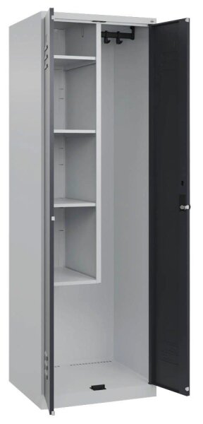 CP Putzmittelschrank Classic Plus 080100-00 S10007 lichtgrau, anthrazitgrau 4 Fachböden 60,0 x 50,0 x 185,0 cm, aufgebaut, 1 St.
