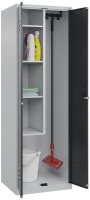 CP Putzmittelschrank Classic Plus 080100-00 S10007 lichtgrau, anthrazitgrau 4 Fachböden 60,0 x 50,0 x 185,0 cm, aufgebaut, 1 St.