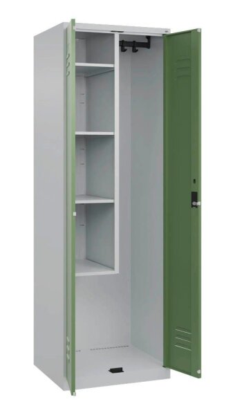 CP Putzmittelschrank Classic Plus 080100-00 S10019 resedagrün, lichtgrau 4 Fachböden 60,0 x 50,0 x 185,0 cm, aufgebaut, 1 St.