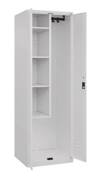 CP Putzmittelschrank Classic Plus 080100-00 S10025 verkehrsweiß 4 Fachböden 60,0 x 50,0 x 185,0 cm, aufgebaut, 1 St.