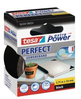 tesa extra Power® Perfect Gewebeband schwarz 38,0 mm...