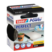 tesa extra Power® Perfect Gewebeband schwarz 38,0 mm...