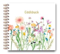 LUMA Gästebuch Wildblumen ca. DIN A5 blanko,...