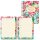 LUMA Notizbuch Wochenplaner Blumen ca. DIN A5 blanko, mehrfarbig Hardcover 104 Seiten, 1 St.