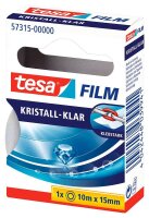 tesa KRISTALL-KLAR Klebefilm transparent 15,0 mm x 10,0 m 1 Rolle