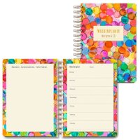 LUMA Notizbuch Wochenplaner Glassteine ca. DIN A5 blanko,...