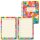LUMA Notizbuch Wochenplaner Glassteine ca. DIN A5 blanko, mehrfarbig Hardcover 104 Seiten, 1 St.