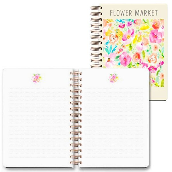LUMA Notizbuch Classic Aquarell DIN A5 liniert, mehrfarbig Hardcover 100 Seiten, 1 St.