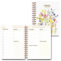 LUMA Notizbuch MyJourney Tageszielbuch Wildblumen DIN A5...