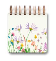 LUMA Notizbuch Mini Blumen ca. DIN A6 blanko, mehrfarbig...