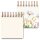LUMA Notizbuch Mini Blumen ca. DIN A6 blanko, mehrfarbig Hardcover 100 Seiten, 1 St.
