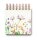 LUMA Notizbuch Mini Blumen ca. DIN A6 blanko, mehrfarbig Hardcover 100 Seiten, 1 St.
