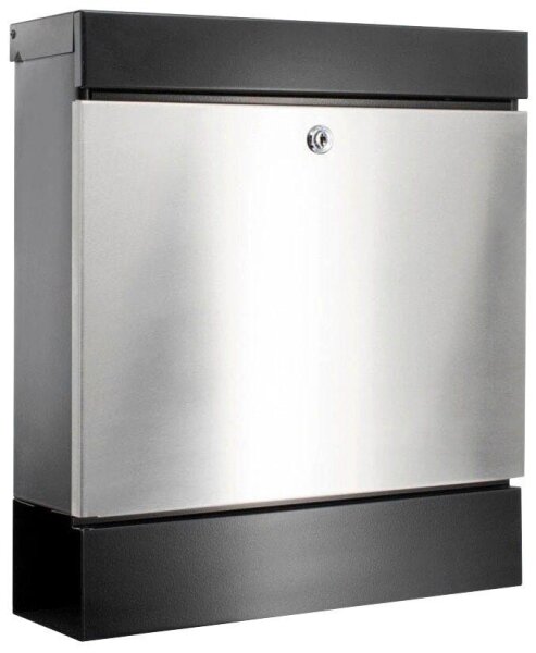 BURG WÄCHTER Briefkasten SEATTLE 6848 B+S 42020 schwarz, silber