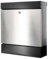 BURG WÄCHTER Briefkasten SEATTLE 6848 B+S 42020 schwarz, silber