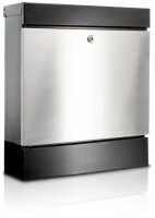 BURG WÄCHTER Briefkasten SEATTLE 6848 B+S 42020 schwarz, silber