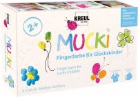 KREUL MUCKI Glückskinder Fingerfarben farbsortiert 6...
