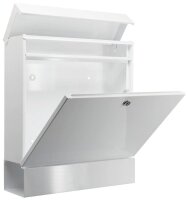 BURG WÄCHTER Briefkasten SEATTLE 848 42040 weiß mit Zeitungsfach