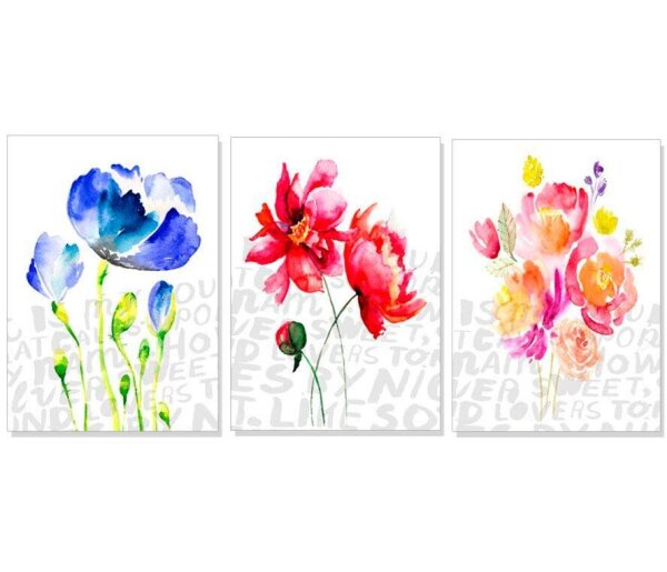 LUMA Poster-Set Blumenfreude, Karton