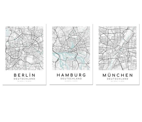 LUMA Poster-Set Stadtplan, Karton
