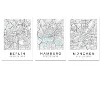 LUMA Poster-Set Stadtplan, Karton