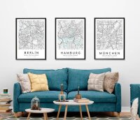 LUMA Poster-Set Stadtplan, Karton
