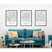 LUMA Poster-Set Stadtplan, Karton