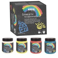 KREUL Streety Straßenmalfarbe farbsortiert 4 St.  (...