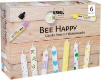 KREUL Bee Happy Kerzenstifte farbsortiert, 6 St.