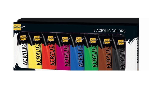 KREUL SOLO GOYA Acrylfarben farbsortiert 8 x 20,0 ml, 8 St.