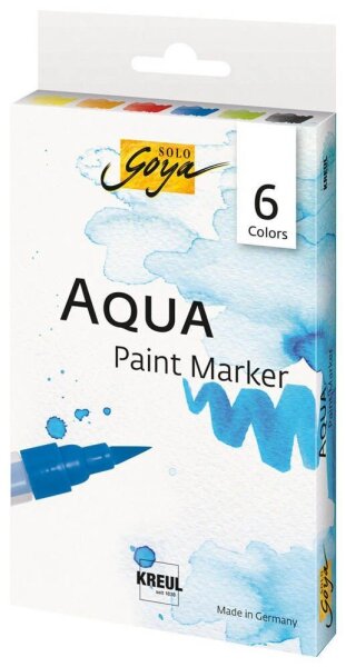 KREUL SOLO Goya Aquarellmarker farbsortiert, 6 St.