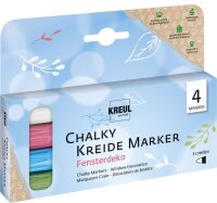 KREUL Fensterdeko Kreidemarker farbsortiert 2,0 - 3,0 mm,...