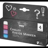 KREUL Chalky Kreidemarker farbsortiert 2,0 - 3,0 mm, 4 St.