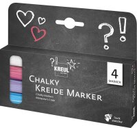 KREUL Chalky Kreidemarker farbsortiert 2,0 - 3,0 mm, 4 St.