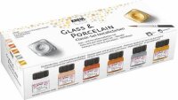 KREUL Metallic Porzellanfarben farbsortiert 6 Gläser...