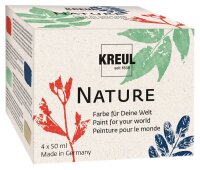 KREUL Nature Bastelfarben-Set farbsortiert, 4 St.