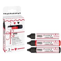 KREUL Pluster-Pen farbsortiert, 3 St.