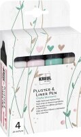 KREUL Chalky Moments Pluster-Pen farbsortiert, 4 St.