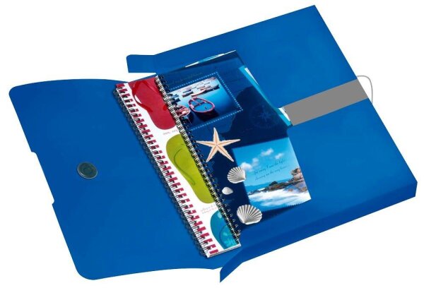 herlitz Heftbox easy orga 4,0 cm blau, 1 St.