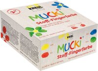 KREUL MUCKI Stoffmalfarbe farbsortiert 4 x 150,0 ml, 4 St.