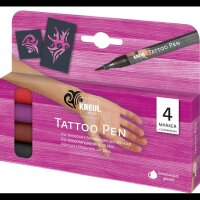 KREUL Tribals Tattoostifte farbsortiert 0,5 mm, 4 St.