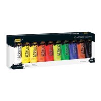 KREUL SOLO GOYA Acrylfarben farbsortiert 10 x 100,0 ml,...