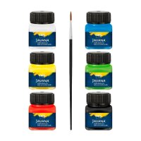 KREUL Javana Opak Stoffmalfarbe farbsortiert 6 x 20 ml, 6 St.