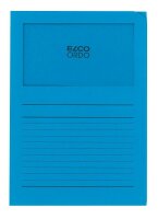 ELCO Sichthüllen Ordo classico DIN A4 blau glatt 120...