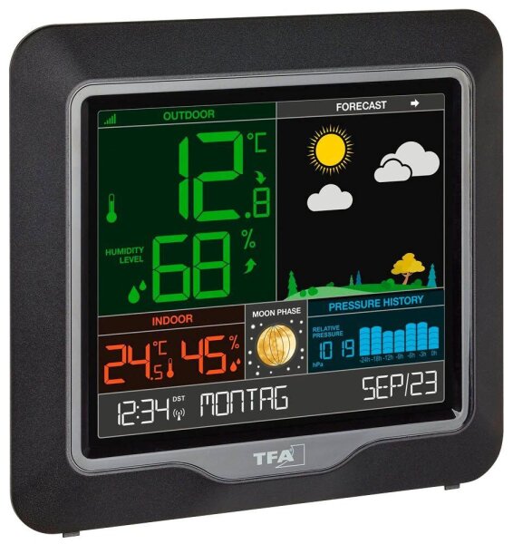 TFA® 35.1150.01 Wetterstation schwarz, 1 St.