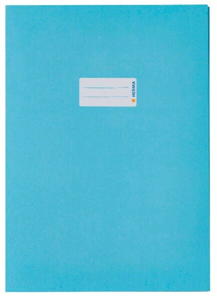 HERMA Heftumschlag glatt hellblau Papier DIN A4